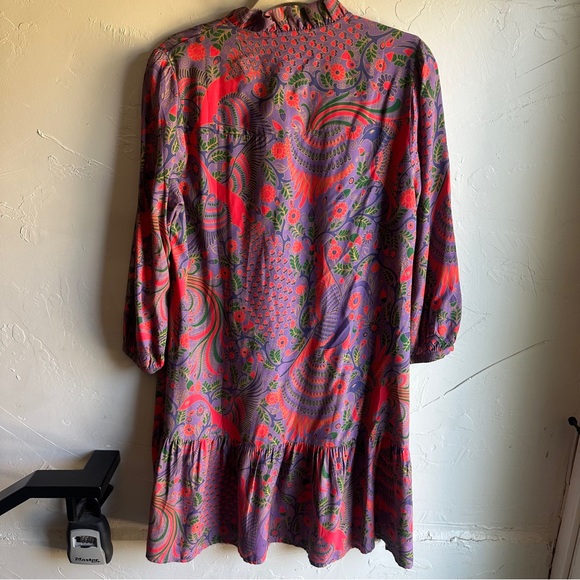 Tuckernuck Peacock Gwyneth 100% Bamboo Dress with Pockets Resortwear Sz M - Picture 3 of 16